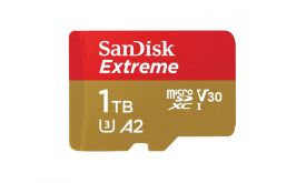 Sandisk MicroSD Extreme kártya 1TB, 190/130 MB/s, A2, C10, V30, UHS-I, U3 (121590)